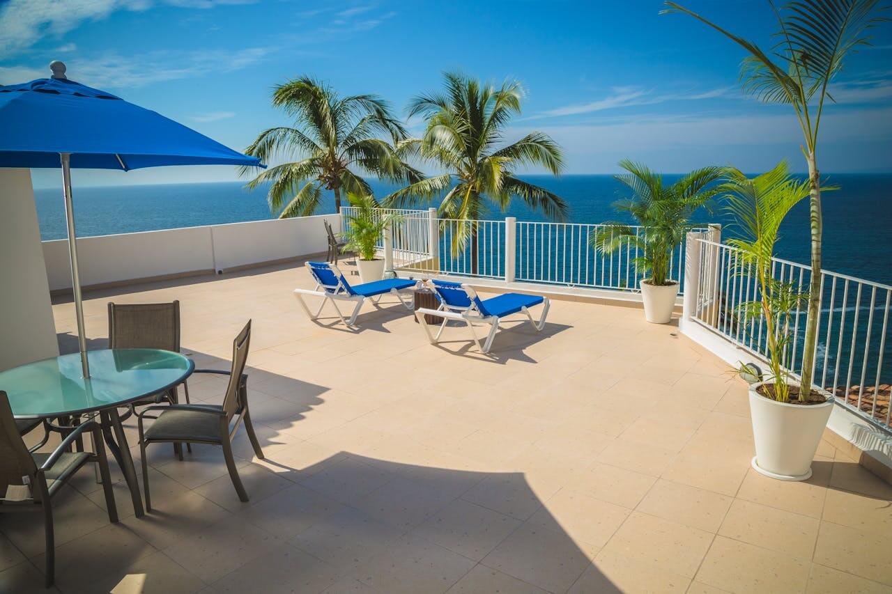 Arredare terrazzo con vista